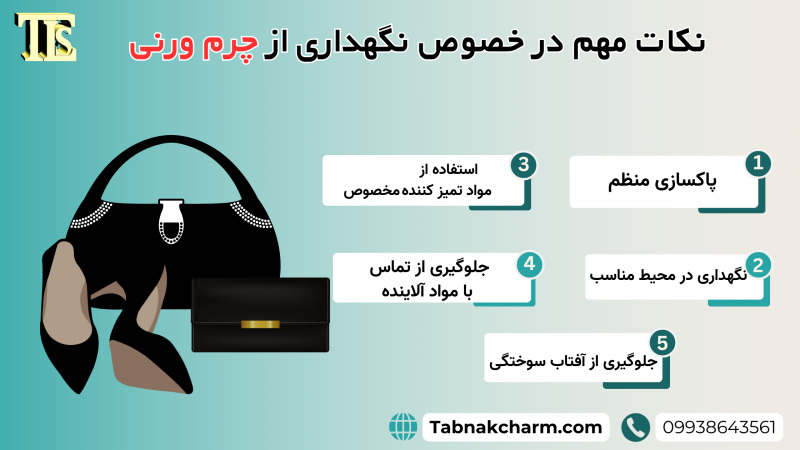 نکات نگهداری از چرم ورنی